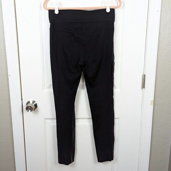 Club Monaco | Black Coated Front Leggings Size 8 - Picture 6 of 7